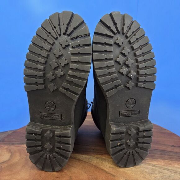 Timberland Premium 6" Waterproof Boots 12907 Black Nubuck Women's 7.5 (Youth 6) - Picture 9 of 12
